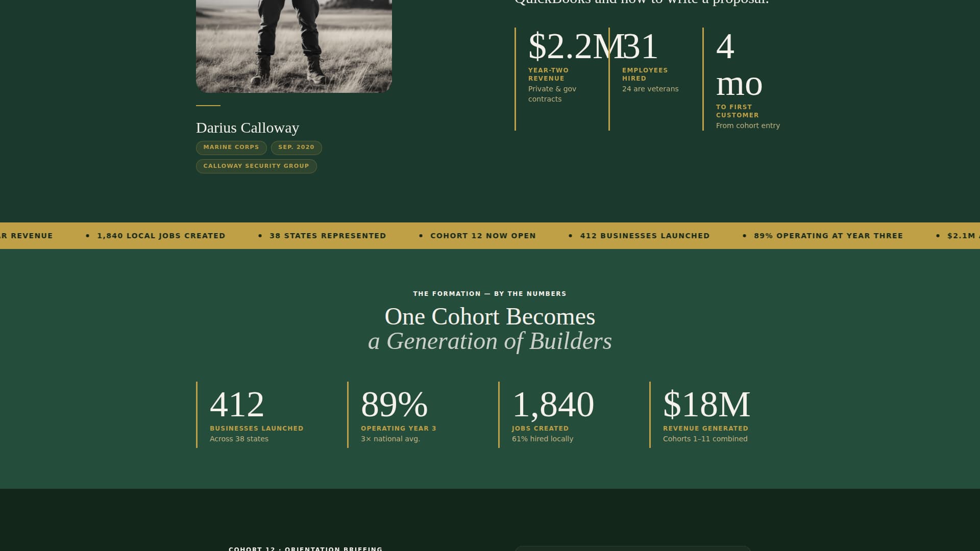 Veteran - Premium Business Landing Page Template