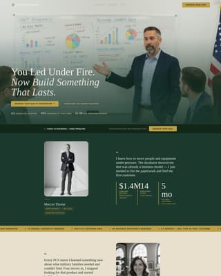 Veteran - Premium Business Landing Page Template