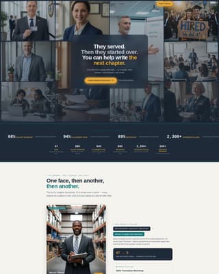 Deploy - Empowering Veteranemployment Landing Page Template