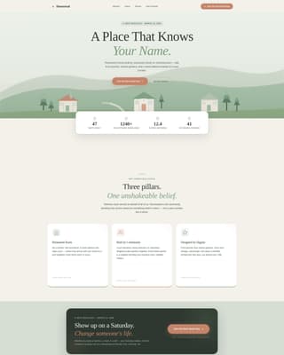 Homestead - Inspiring Veteranhousing Landing Page Template