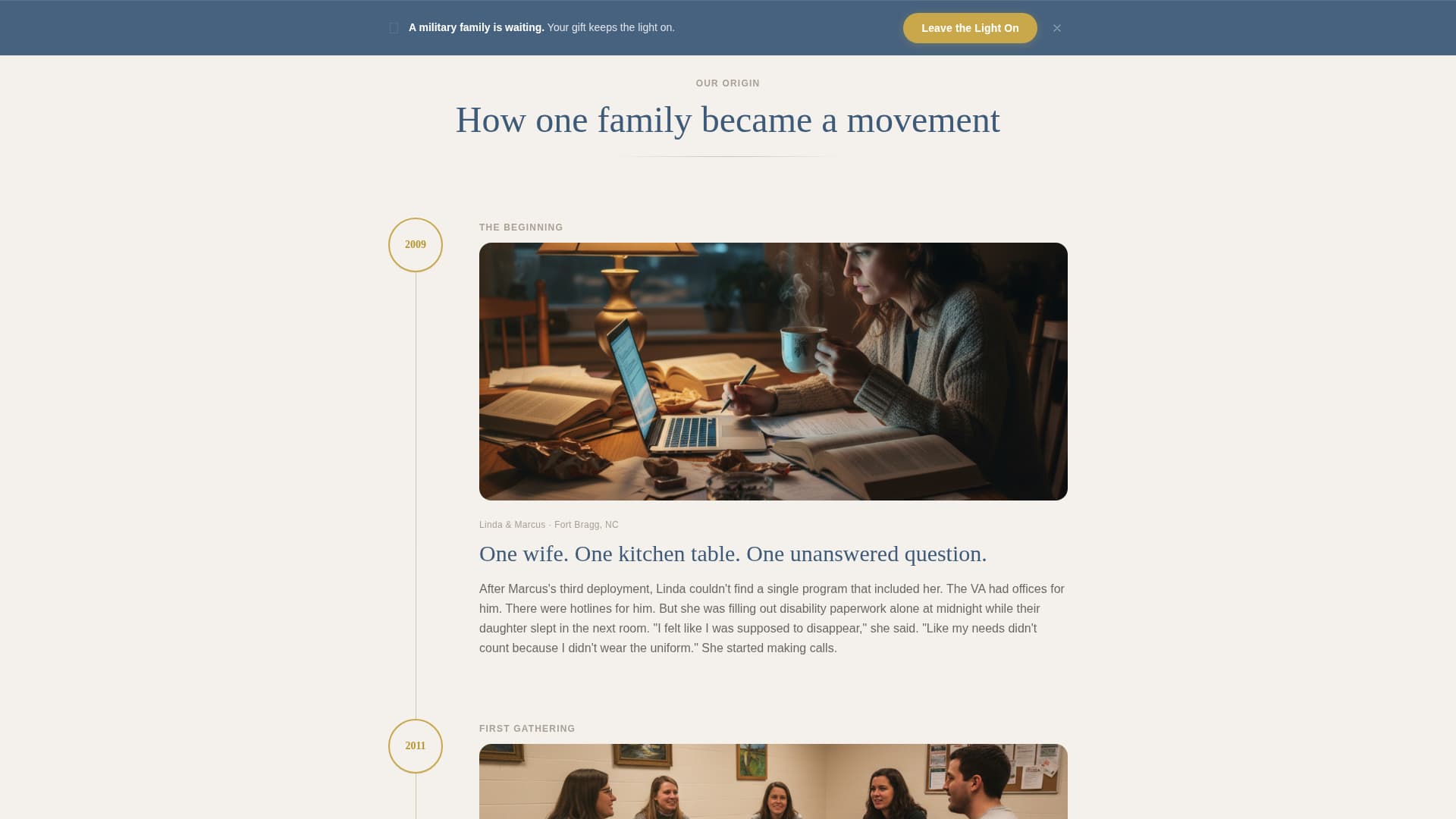 Muster - Heartfelt Veteran Landing Page Template