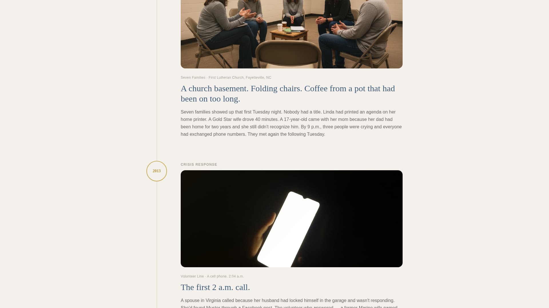 Muster - Heartfelt Veteran Landing Page Template