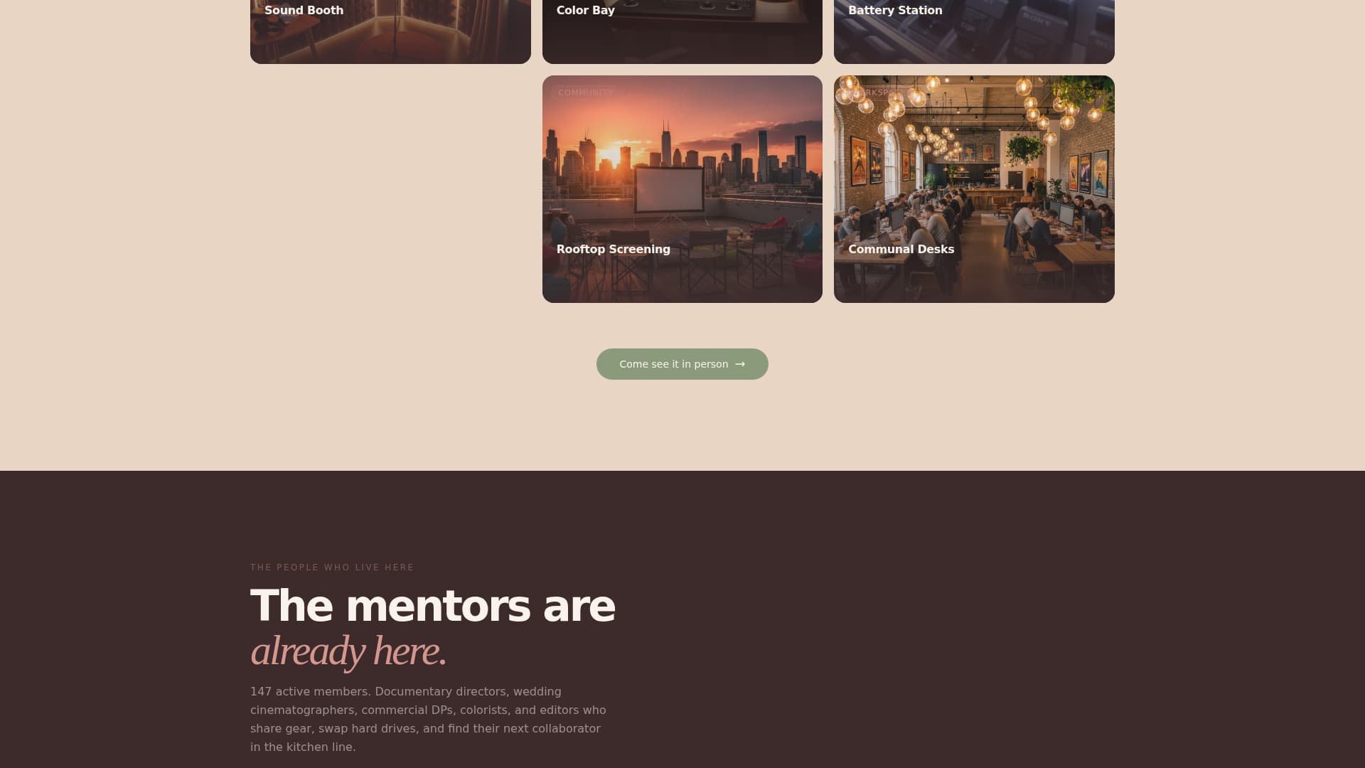 Dailies - Cinematic Filmmaker Landing Page Template