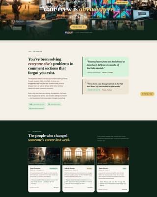 Reel - Cinematic Filmmakers Landing Page Template
