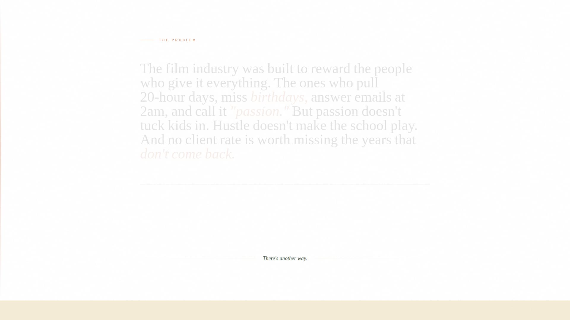 Reel - Heartfelt Filmmakers Landing Page Template