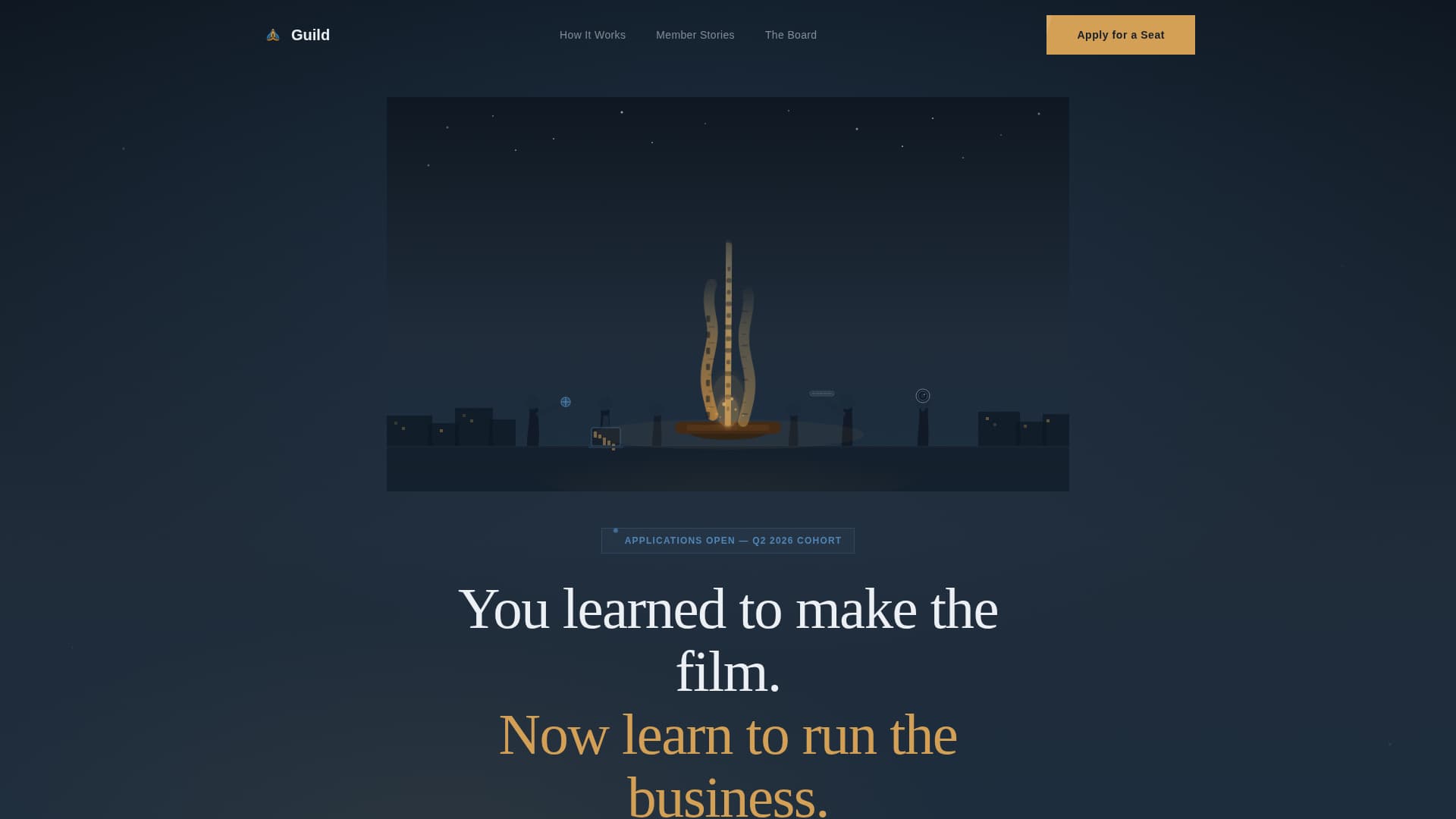 Guild - Powerful Filmmakers Landing Page Template