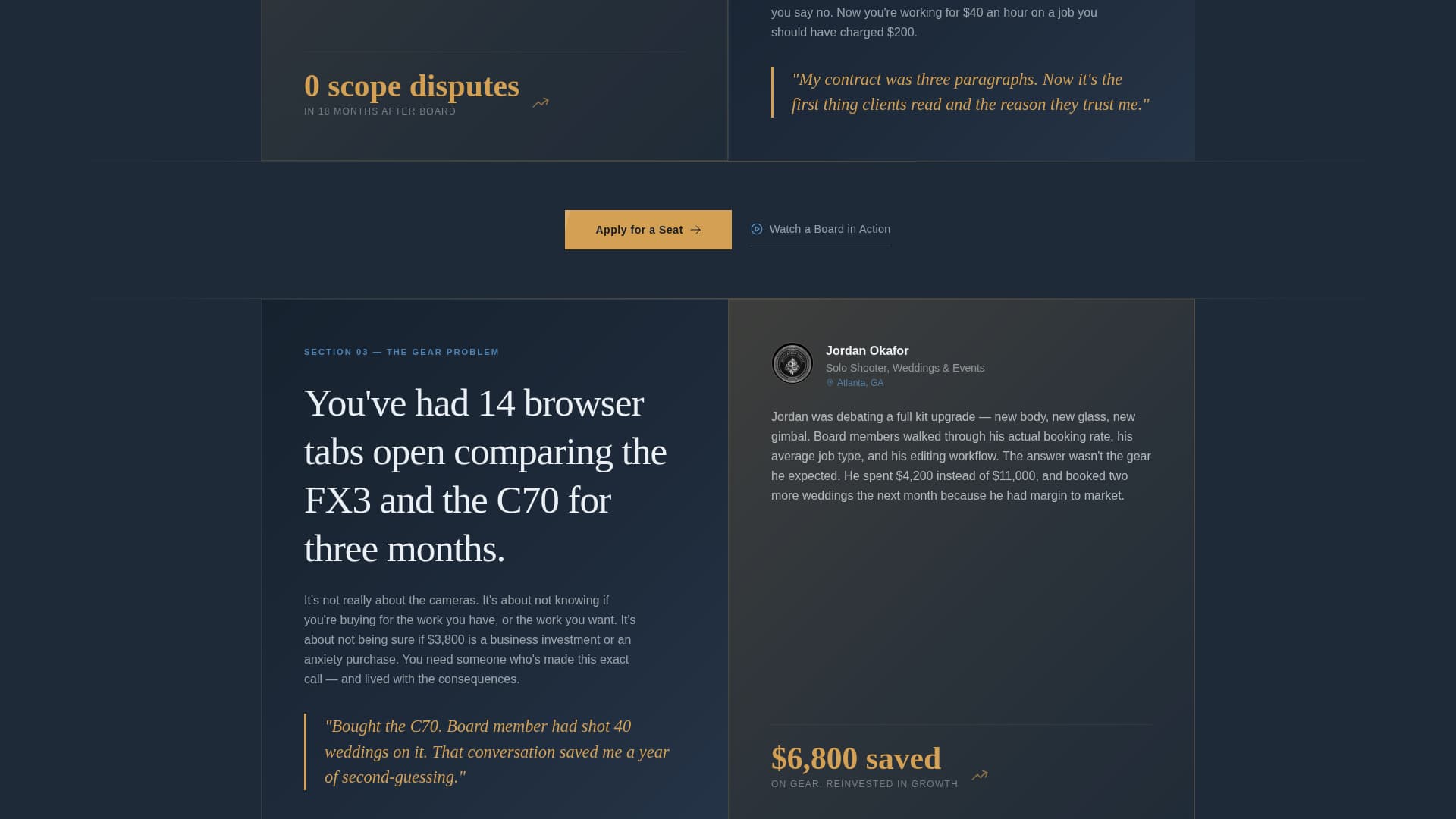 Guild - Powerful Filmmakers Landing Page Template