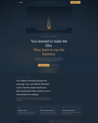 Guild - Powerful Filmmakers Landing Page Template