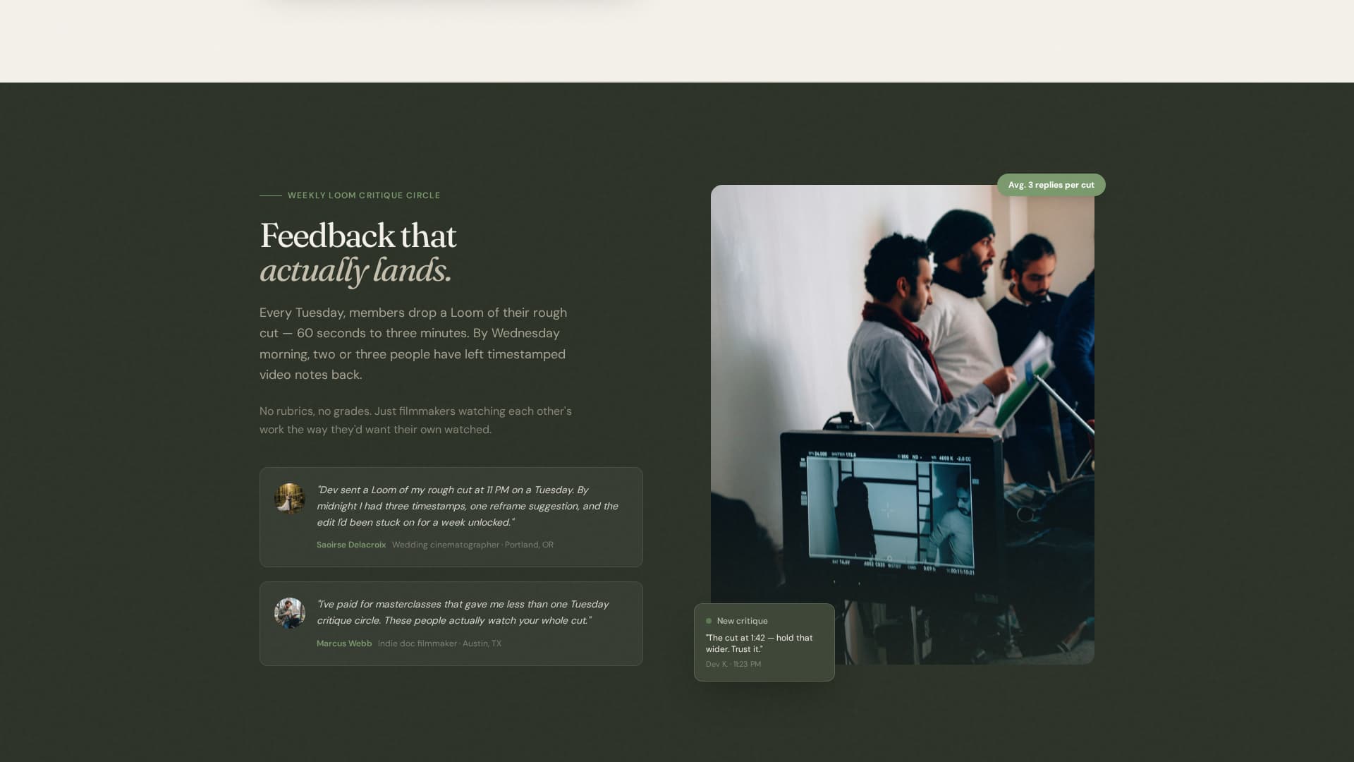 Dailies - Natureinspired Videographer Landing Page Template