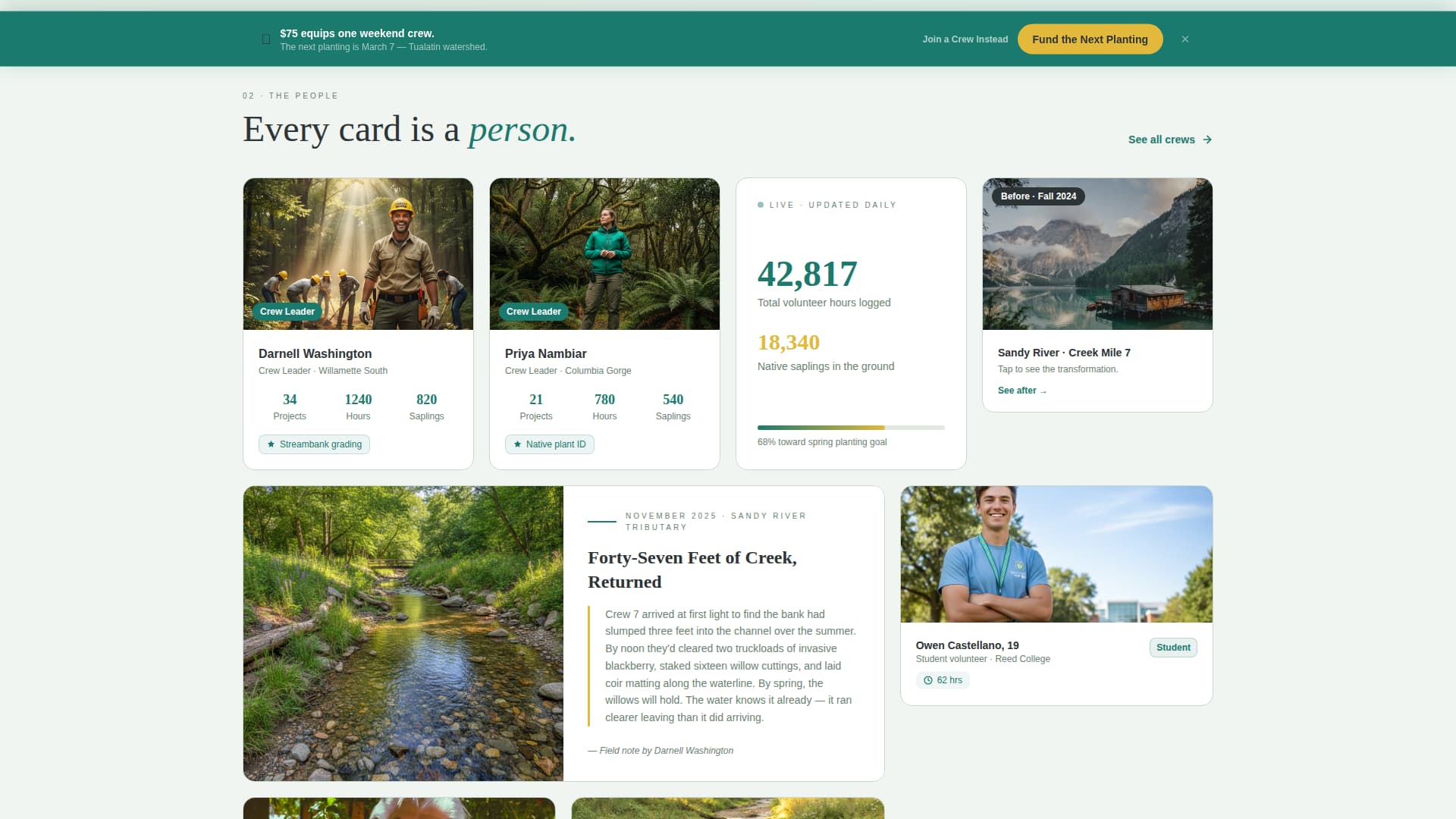 Gather - Impactful Volunteer Landing Page Template