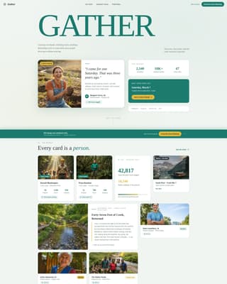 Gather - Impactful Volunteer Landing Page Template