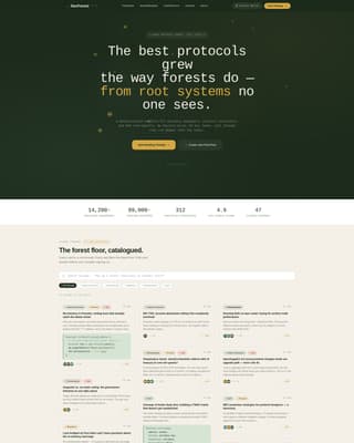 Devforest - Thriving Web3 Developers Landing Page Template