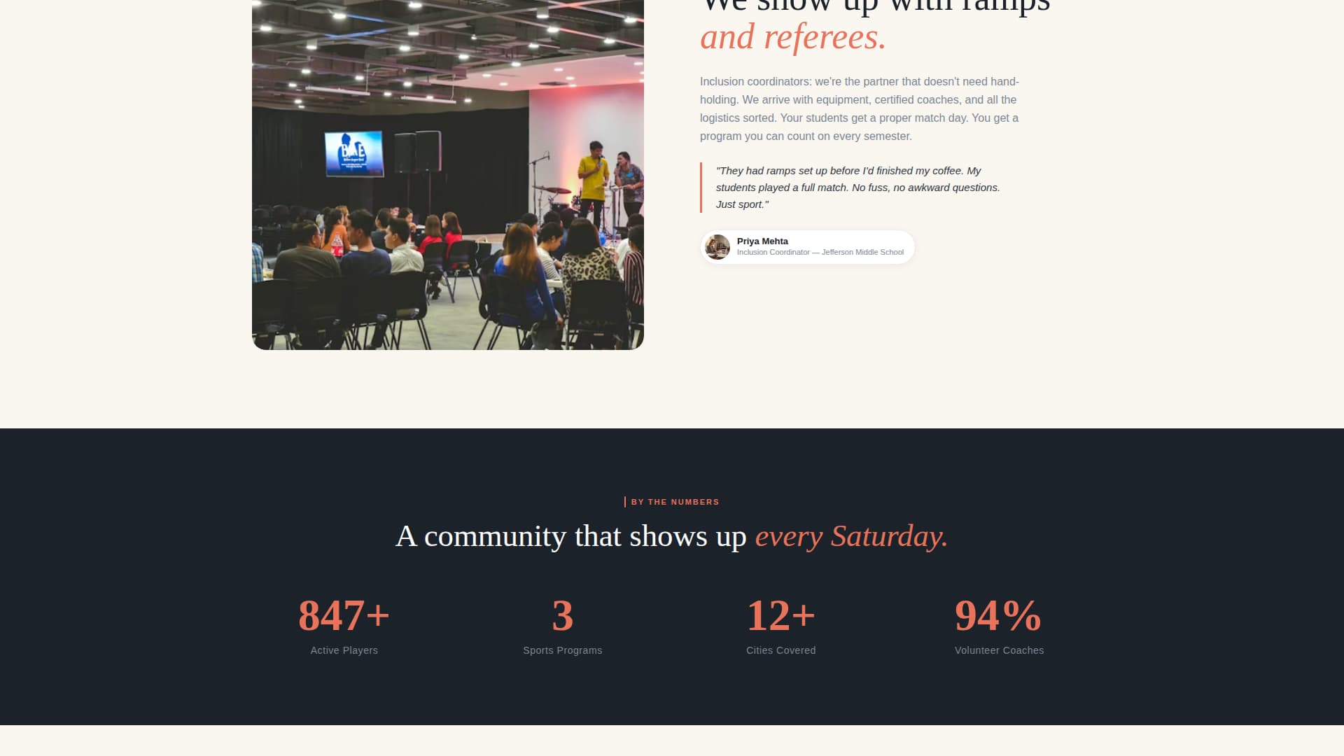 Wheelsup - Heartfelt Wheelchairsports Landing Page Template