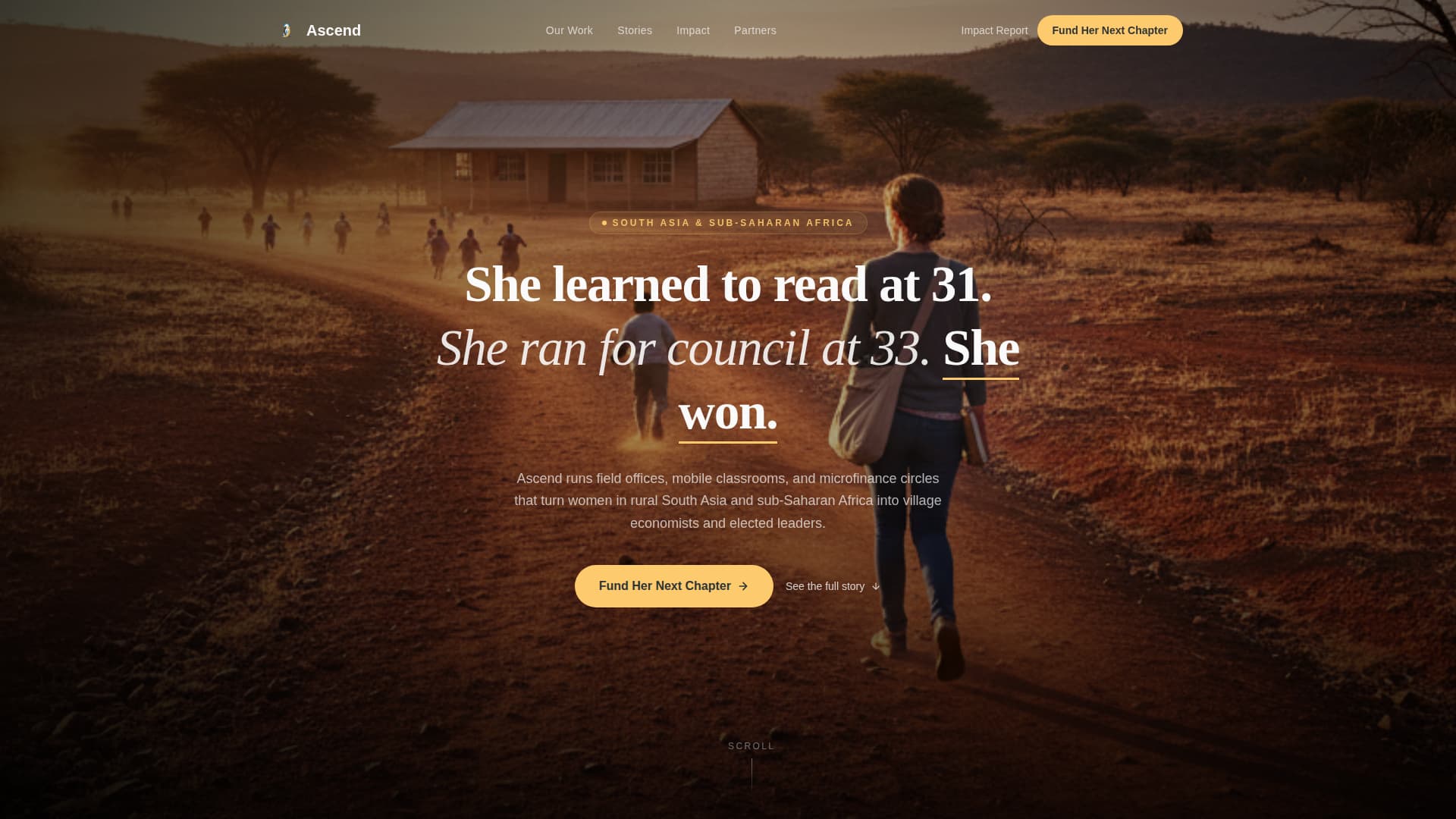 Ascend - Transformative Ngo Landing Page Template