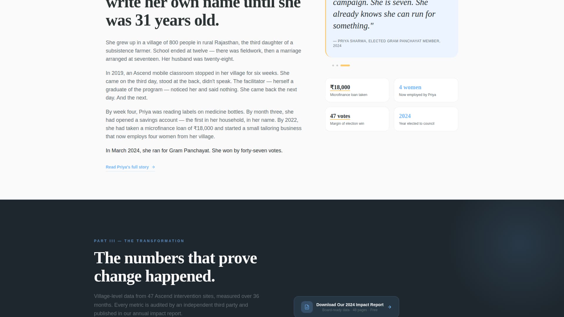 Ascend - Transformative Ngo Landing Page Template