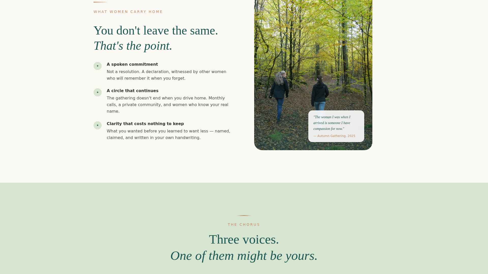 Catalyst - Empowering Womenscircle Landing Page Template