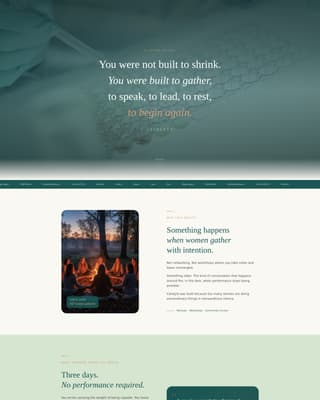 Catalyst - Empowering Womenscircle Landing Page Template