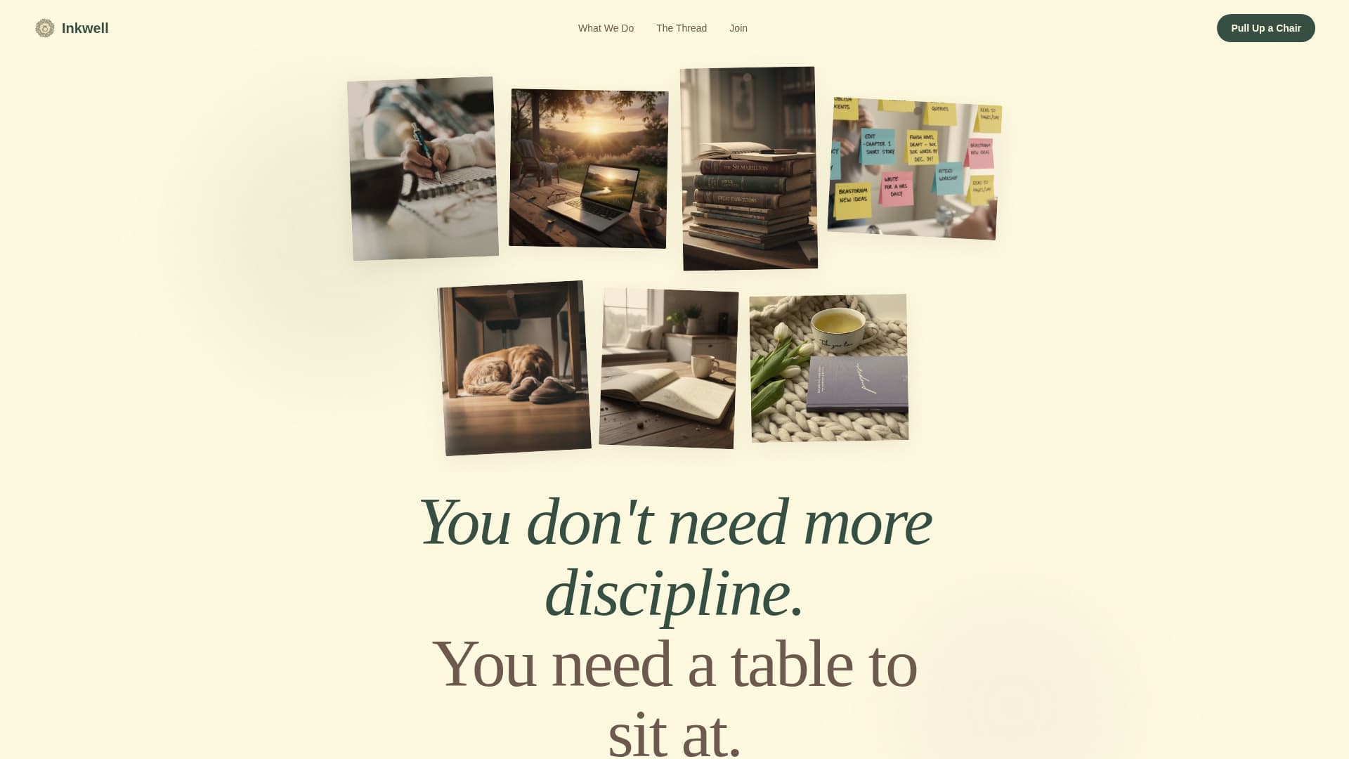 Inkwell - Nurturing Writers Landing Page Template