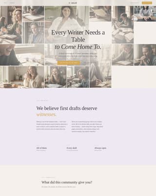 Inkwell - Heartfelt Writers Landing Page Template