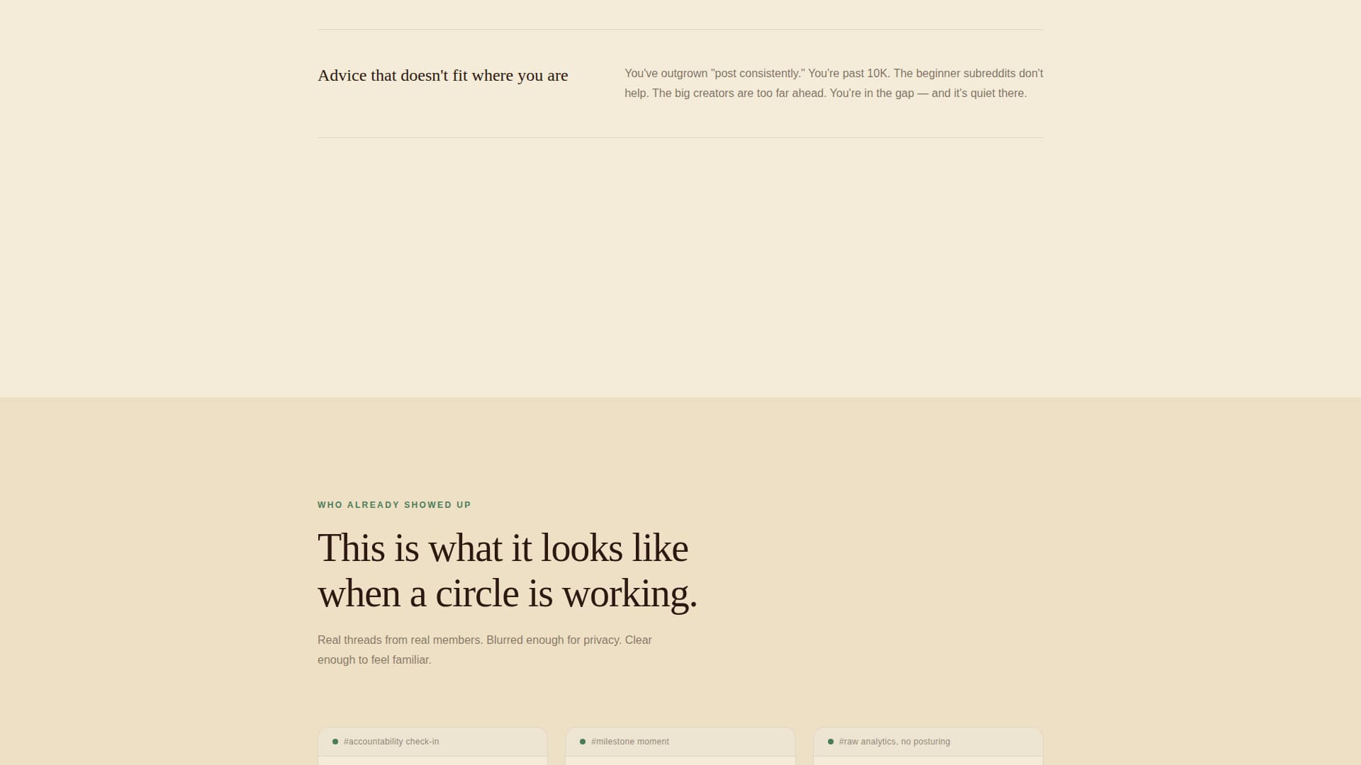 Gather - Accountability Youtuber Landing Page Template