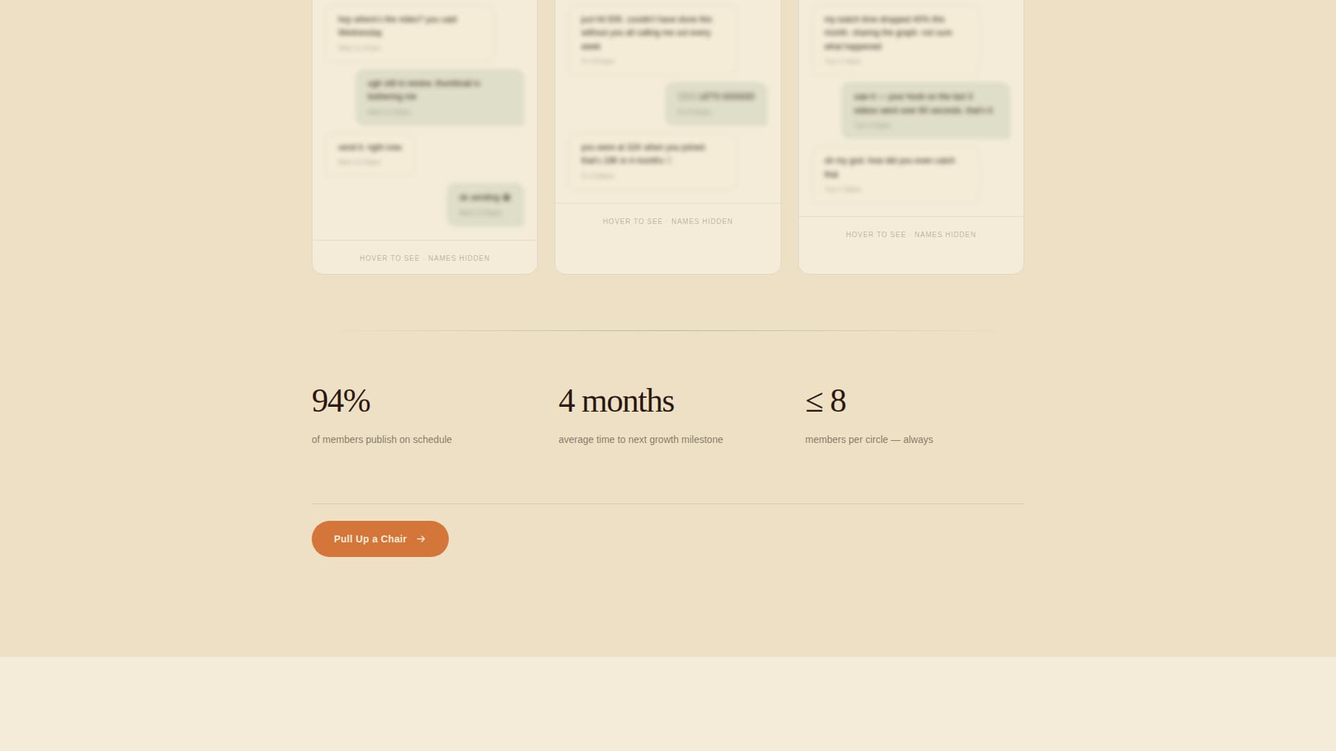 Gather - Accountability Youtuber Landing Page Template