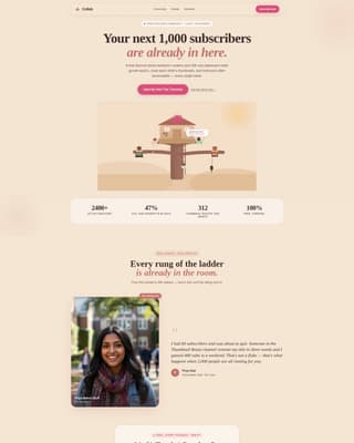 Collab - Thriving YouTubers Landing Page Template