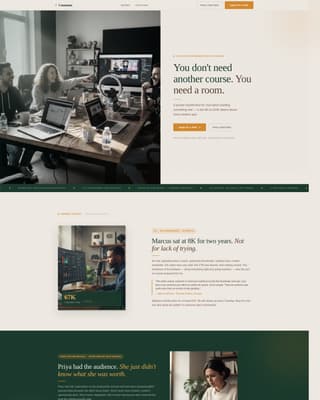 Commune - Inspiring YouTubers Landing Page Template