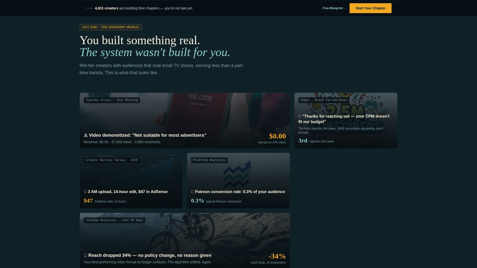 Catalyst - Civic Youtubers Landing Page Template