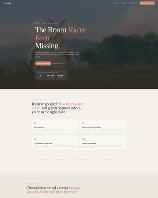 Collab - Transformative YouTubers Landing Page Template