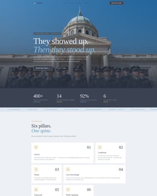 Cadets - Inspiring Youthdevelopment Landing Page Template