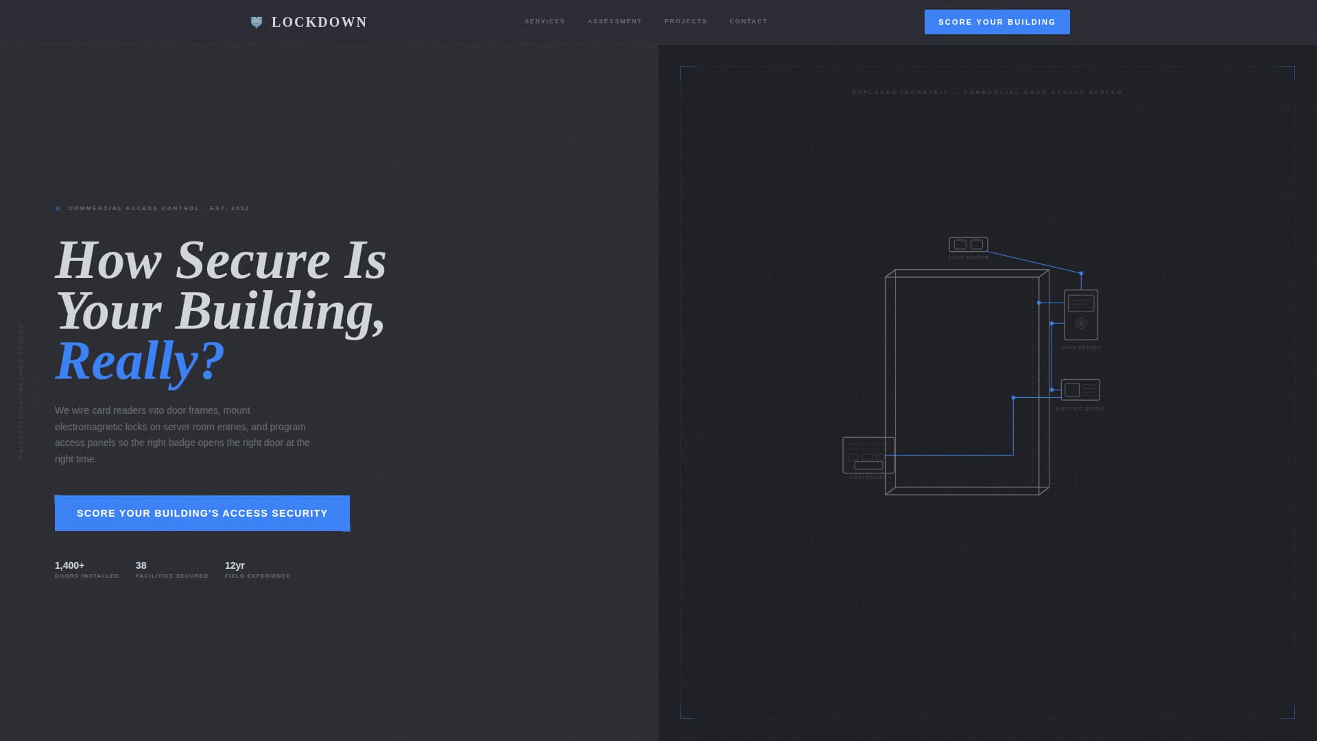 Specialty Construction Specialist Booking Website Template