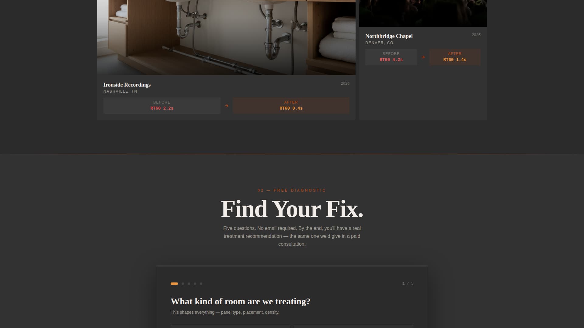 Absorb - Guaranteed Acousticinstallation Landing Page Template