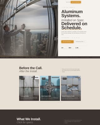 Aluminum Products & Pricing Website Template