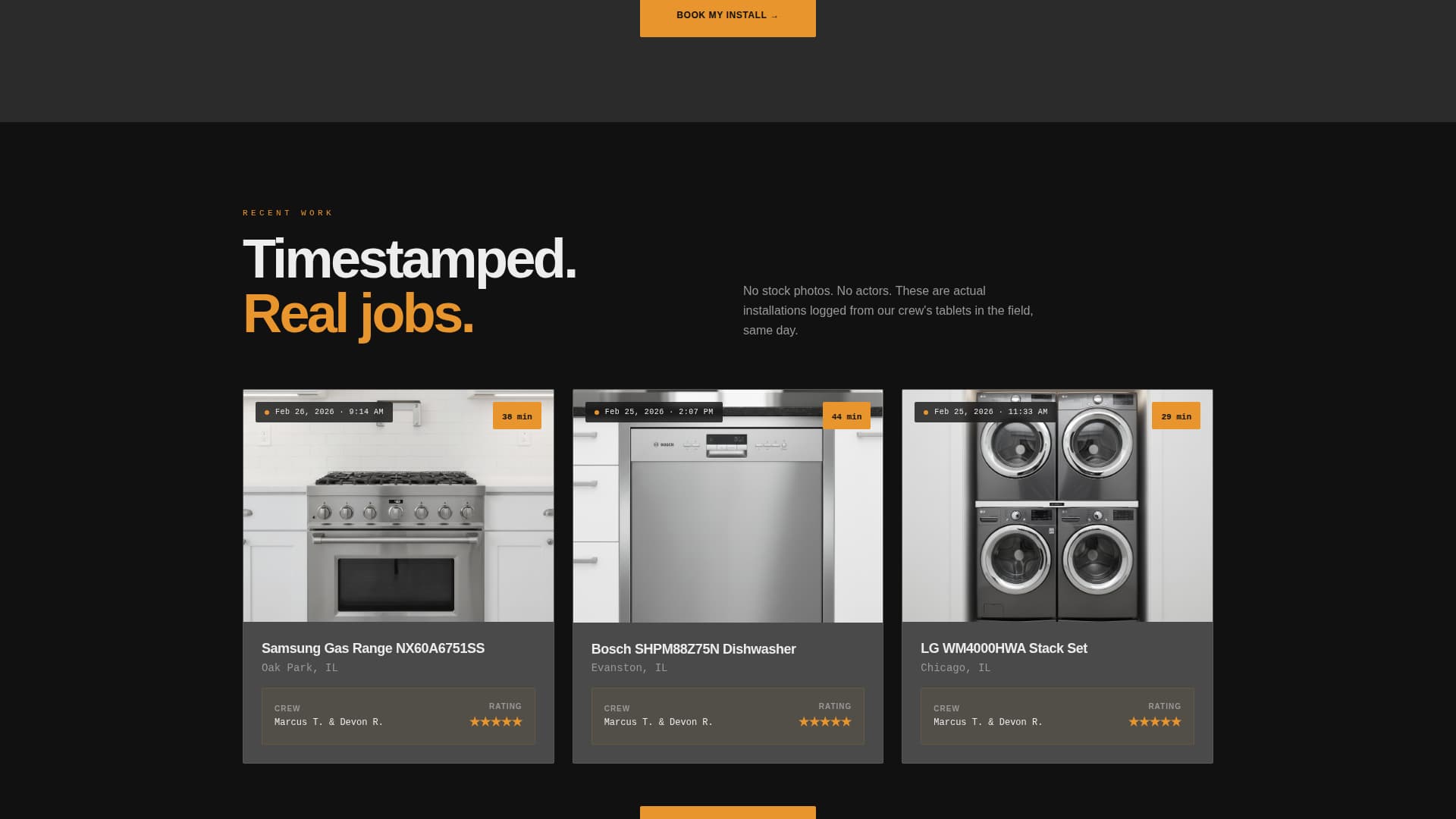 Appliance Repair & Booking Website Template