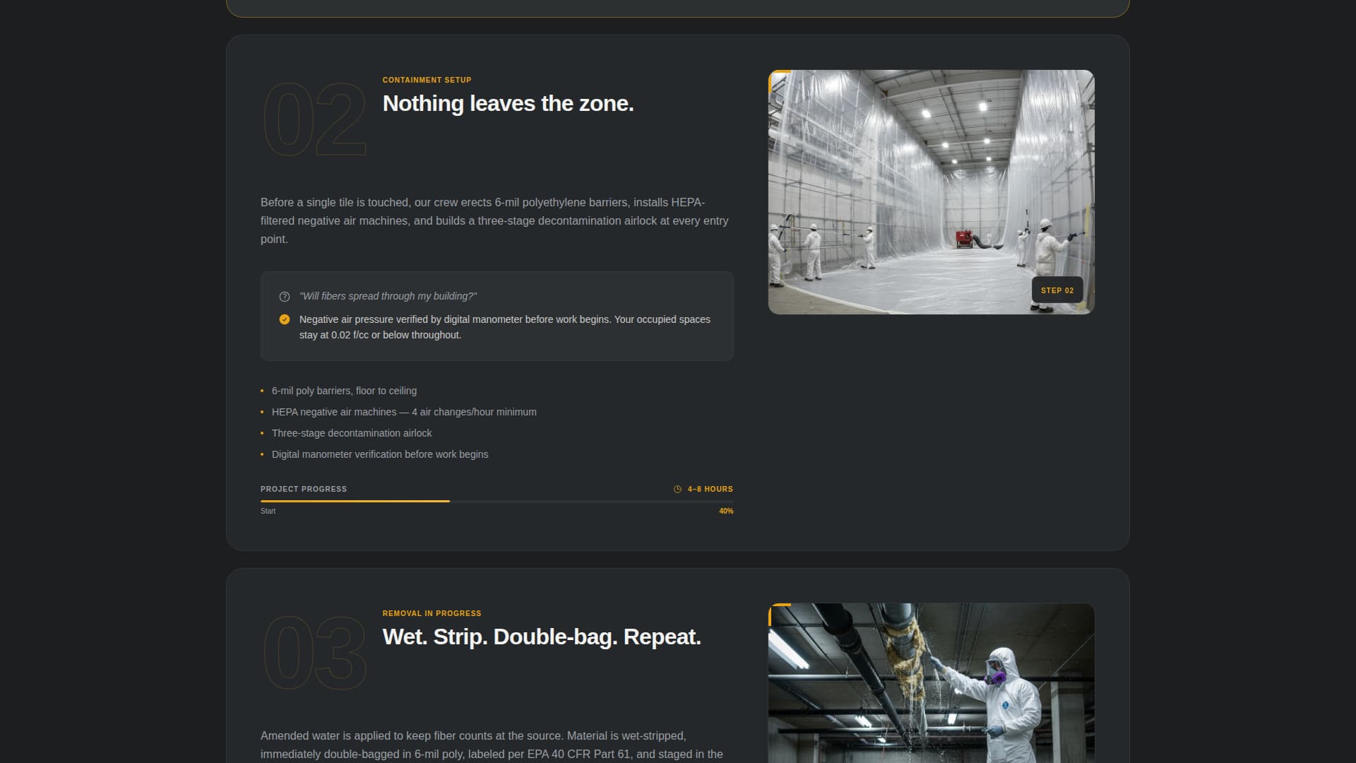 Abate - Licensed Abatement Landing Page Template