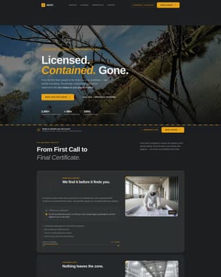 Abate - Licensed Abatement Landing Page Template