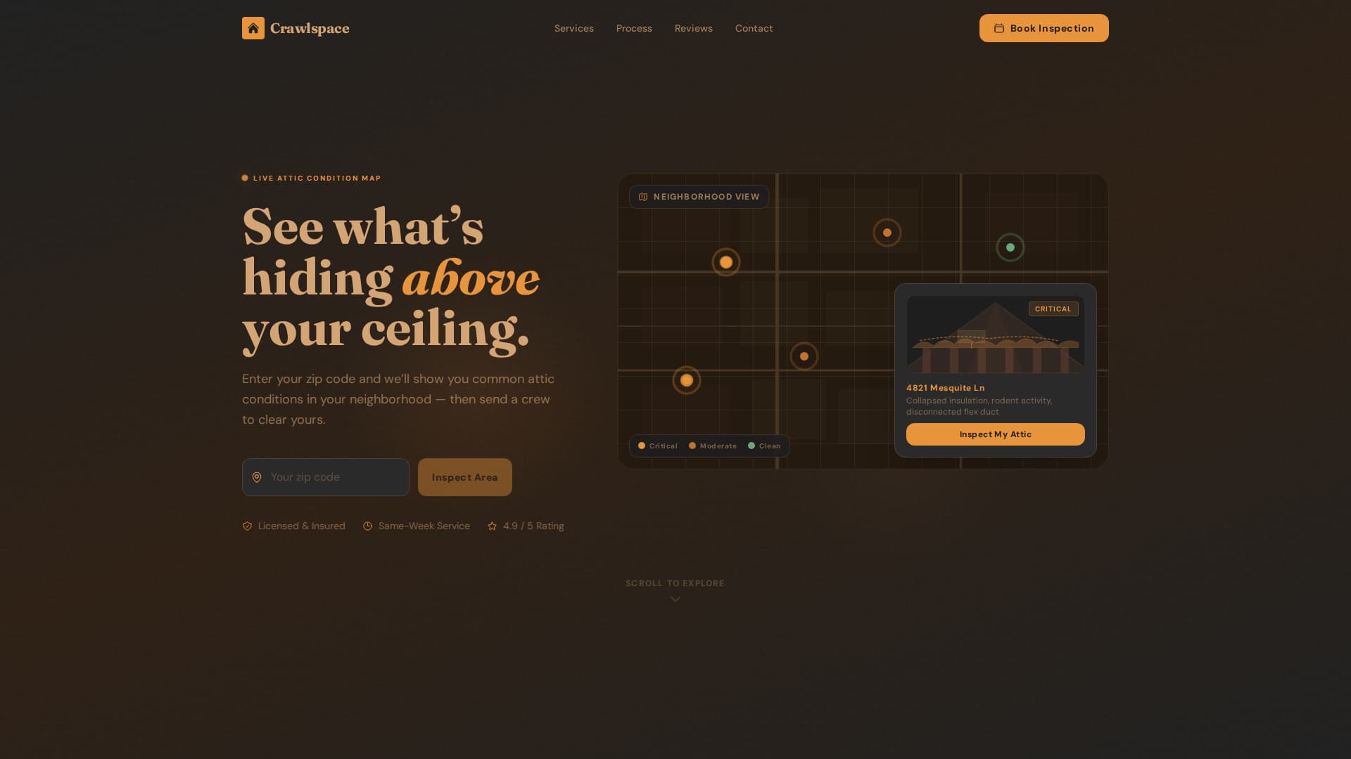 Attic Renovation Booking Website Template