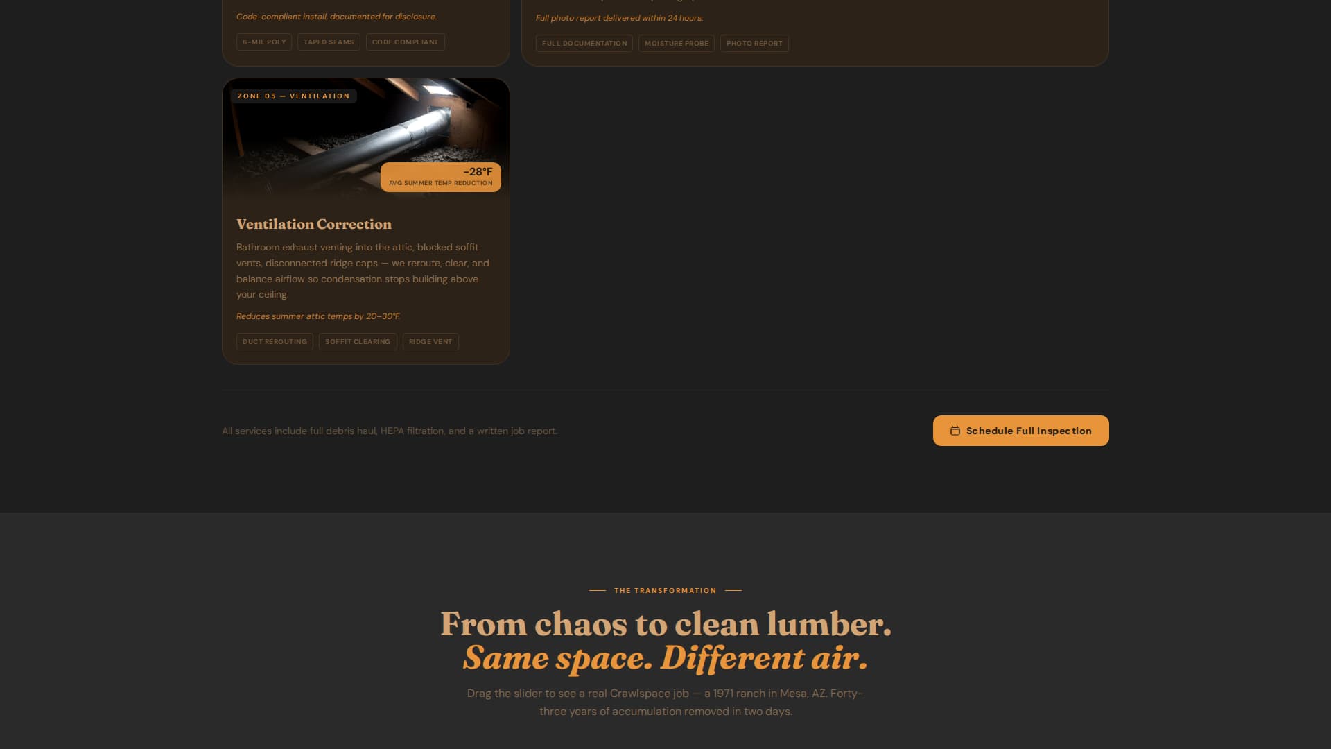 Attic Renovation Booking Website Template