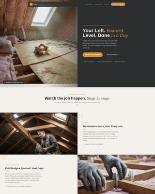 Attic Renovation Professional Website Template
