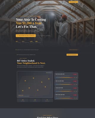 Insulation & Weatherproofing Booking Website Template
