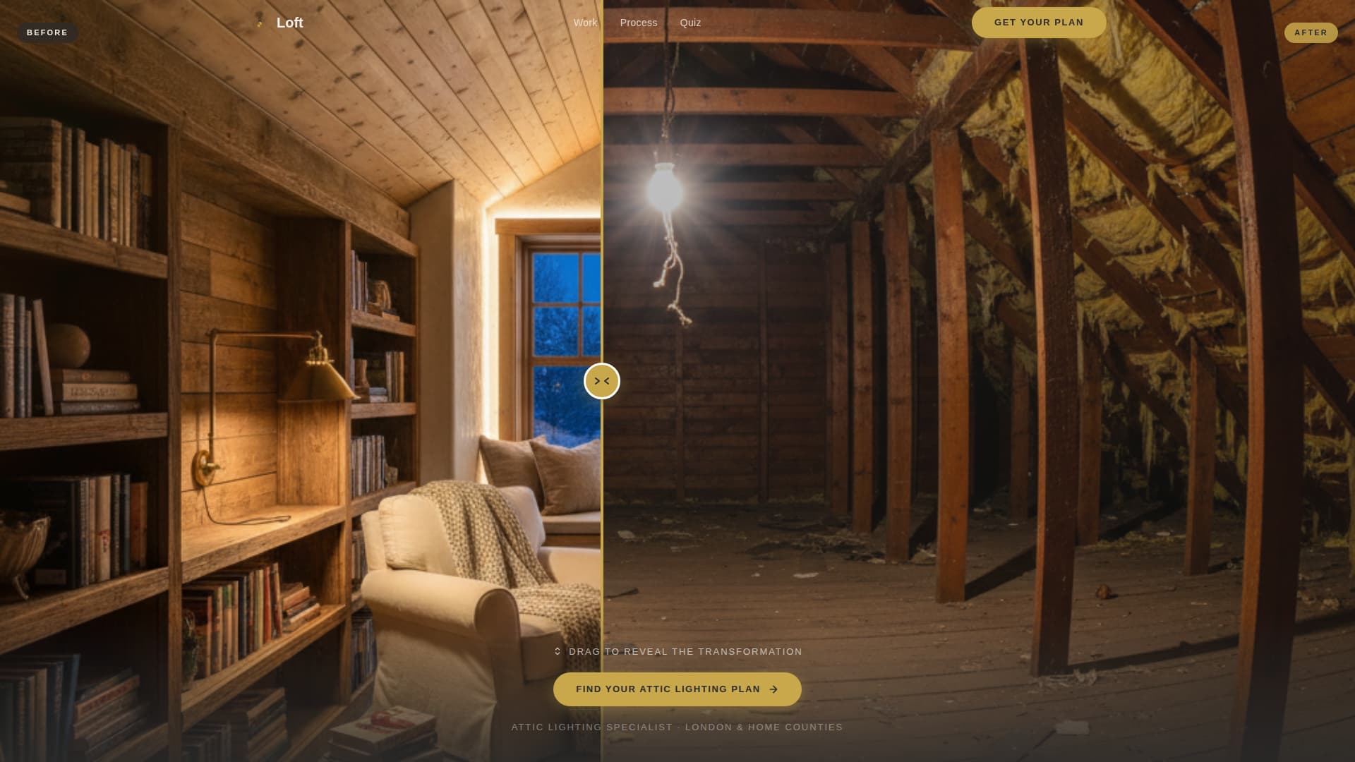 Attic Renovation Advanced Booking Website Template