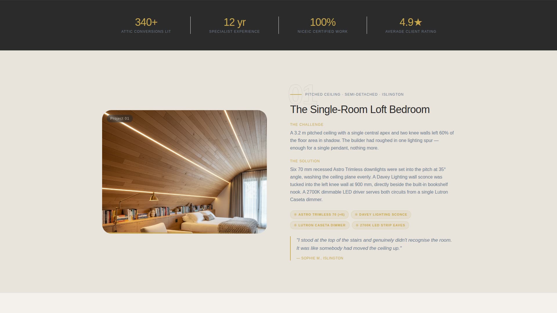 Attic Renovation Advanced Booking Website Template