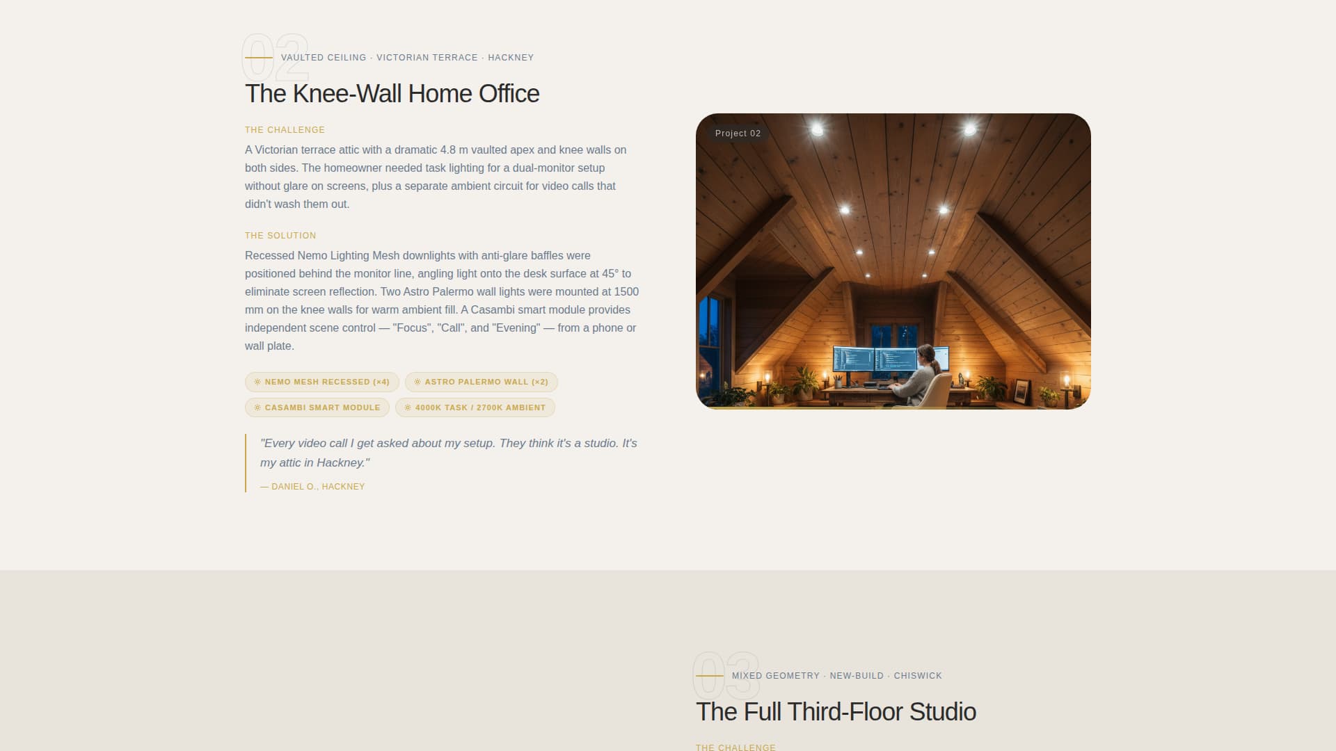 Attic Renovation Advanced Booking Website Template