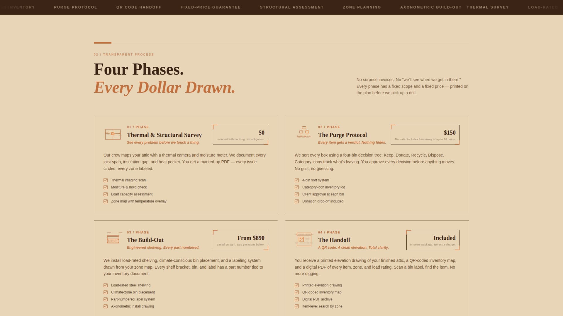 Attic Renovation Specialist Booking Website Template
