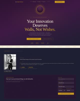 Patentfortress - Authoritative IP Portfolio Landing Page Template