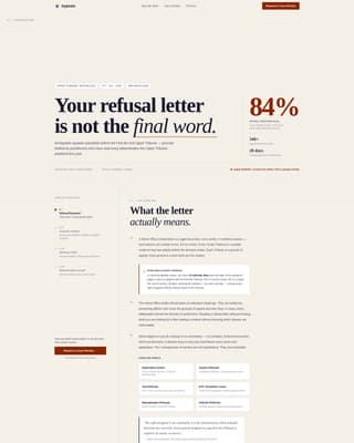 Appeals - Authoritative Immigration Landing Page Template