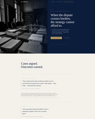 Tribunal - Authoritative Arbitration Landing Page Template