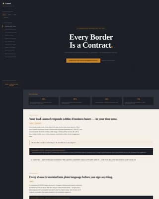Counsel - Authoritative Internationallaw Landing Page Template