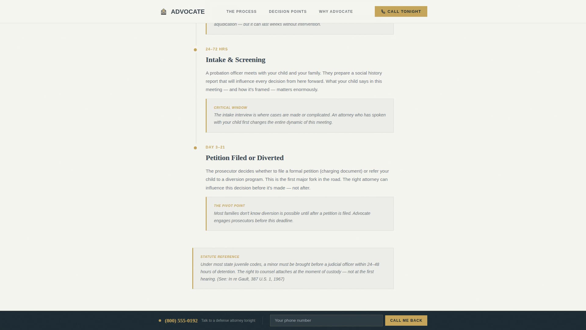 Advocate - Authoritative Juveniledefense Landing Page Template
