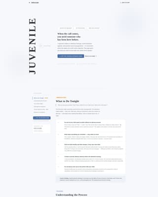 Advocate - Trusted Juvenile Landing Page Template